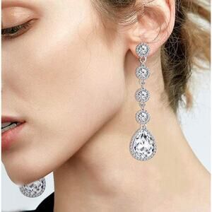 Rhinestone Drop Earrings
